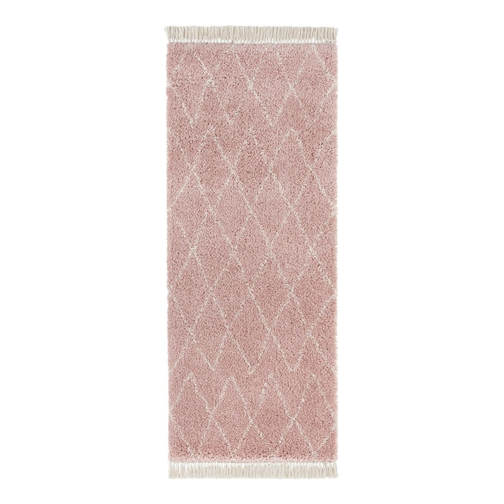 E-shop Ružový behúň Mint Rugs Jade, 80 x 200 cm