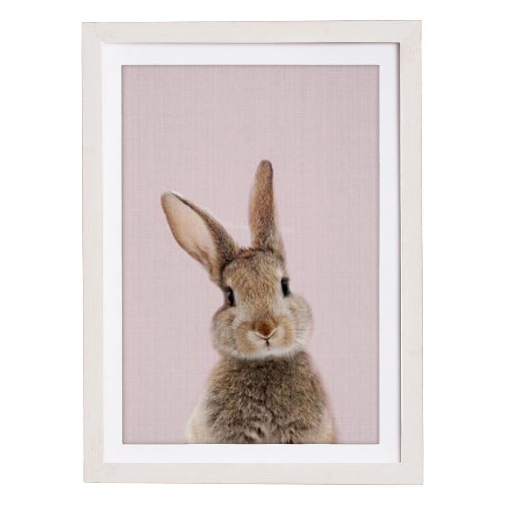 E-shop Nástenný obraz v ráme Querido Bestiario Baby Rabbit, 30 x 40 cm