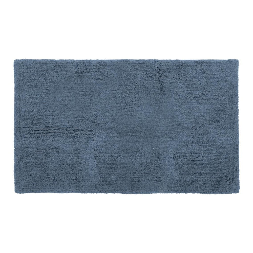 E-shop Modrá bavlnená kúpeľňová predložka Tiseco Home Studio Luca, 60 x 100 cm