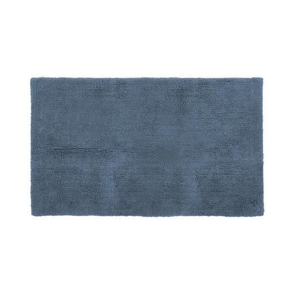 Modrá bavlnená kúpeľňová predložka Tiseco Home Studio Luca, 60 x 100 cm