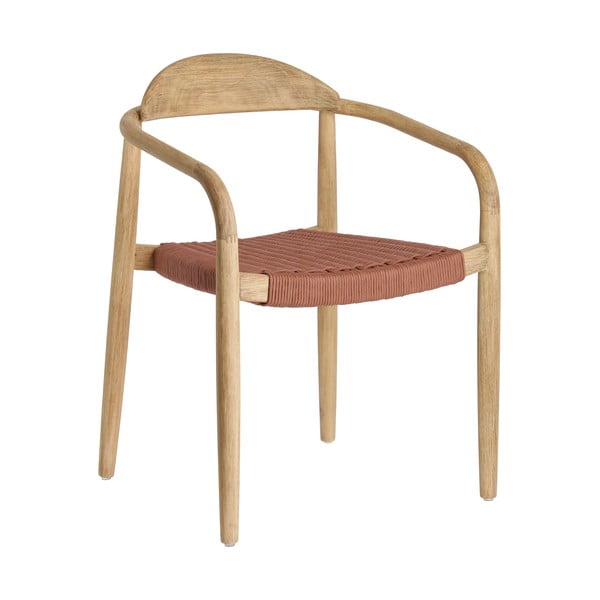 Záhradná stolička z eukalyptového dreva s opierkami Kave Home Glynis