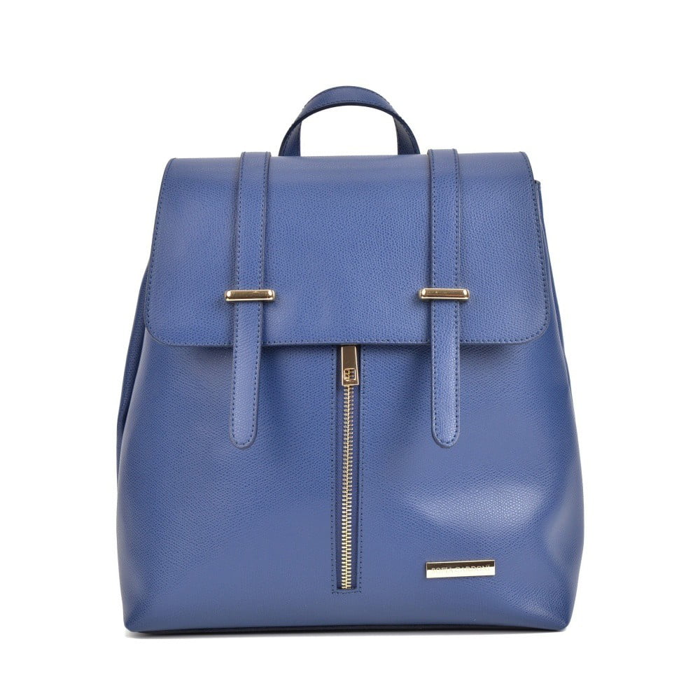 E-shop Modrý kožený batoh Sofia Cardoni Angelica