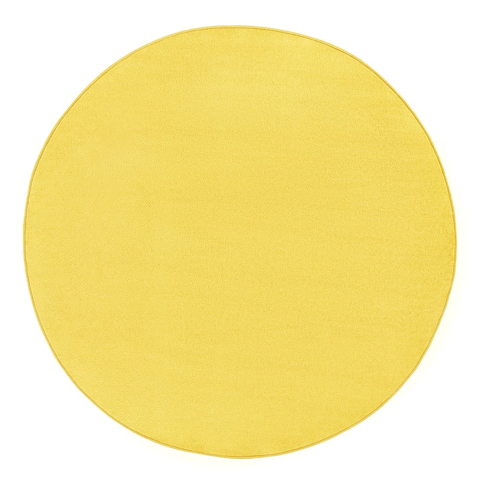 Žltý koberec Hanse Home Fancy, ⌀ 200 cm
