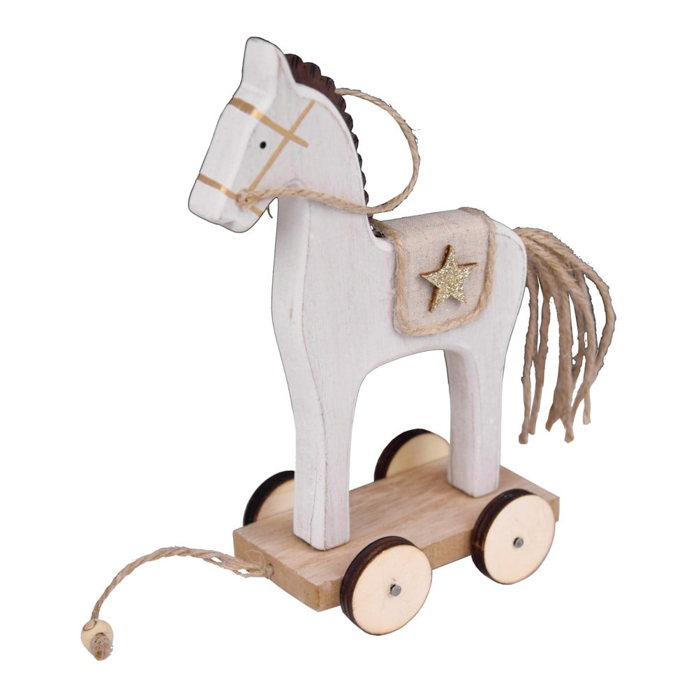 E-shop Vianočná figúrka koníka na kolieskach Ego Dekor