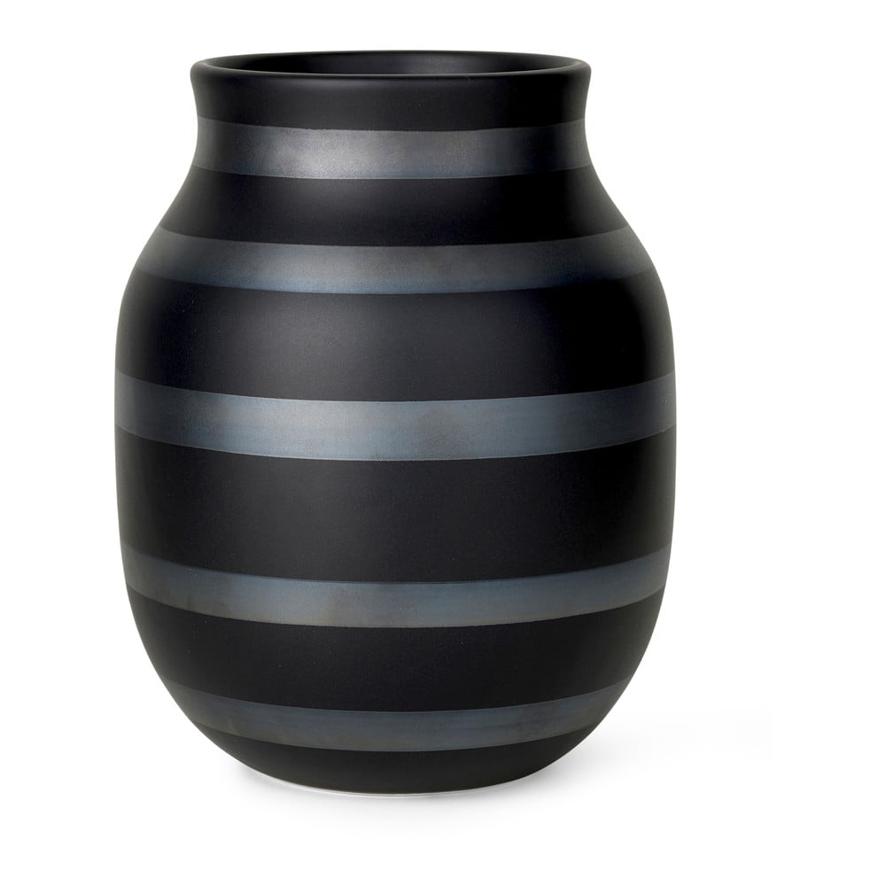 E-shop Čierna keramická váza ø 16 cm Omaggio - Kähler Design