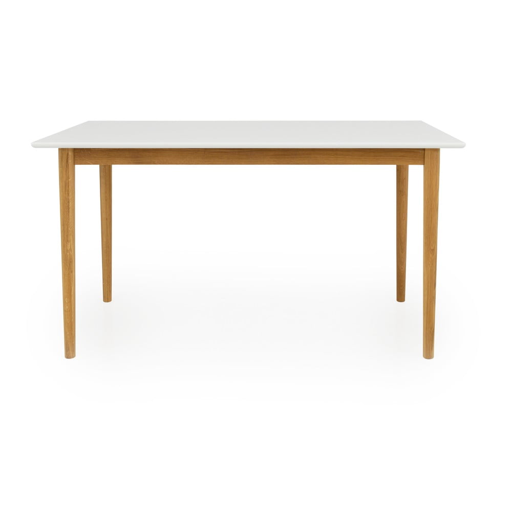 E-shop Biely jedálenský stôl Tenzo Svea, 140 x 80 cm