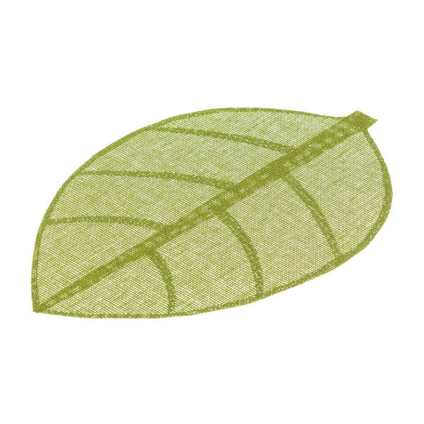 Zelené prestieranie v tvare listu Unimasa, 50 × 33 cm