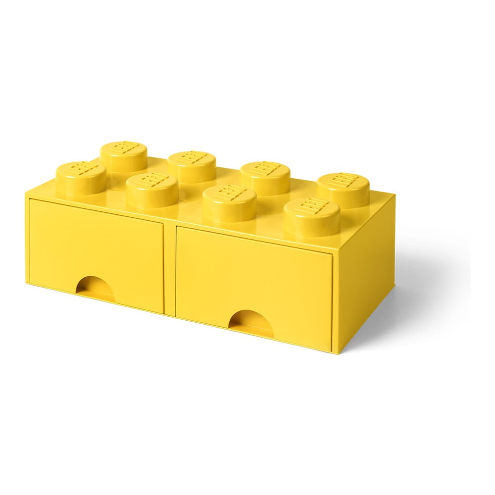 Obrázok LEGO úložný box 8 s šuplíky - žlutá (5711938029524)