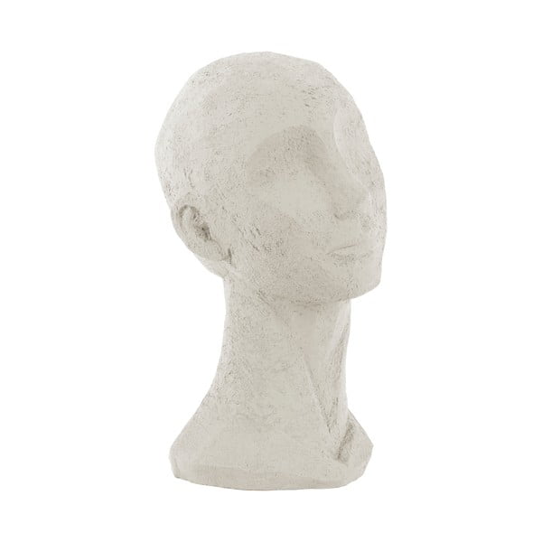 Slonovinovobiela dekoratívna soška PT LIVING Face Art, výška 28,4 cm