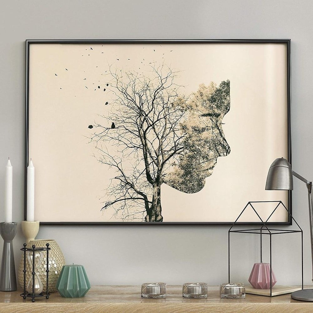 Obrázok Plagát DecoKing Girl Silhouette Tree, 100 x 70 cm