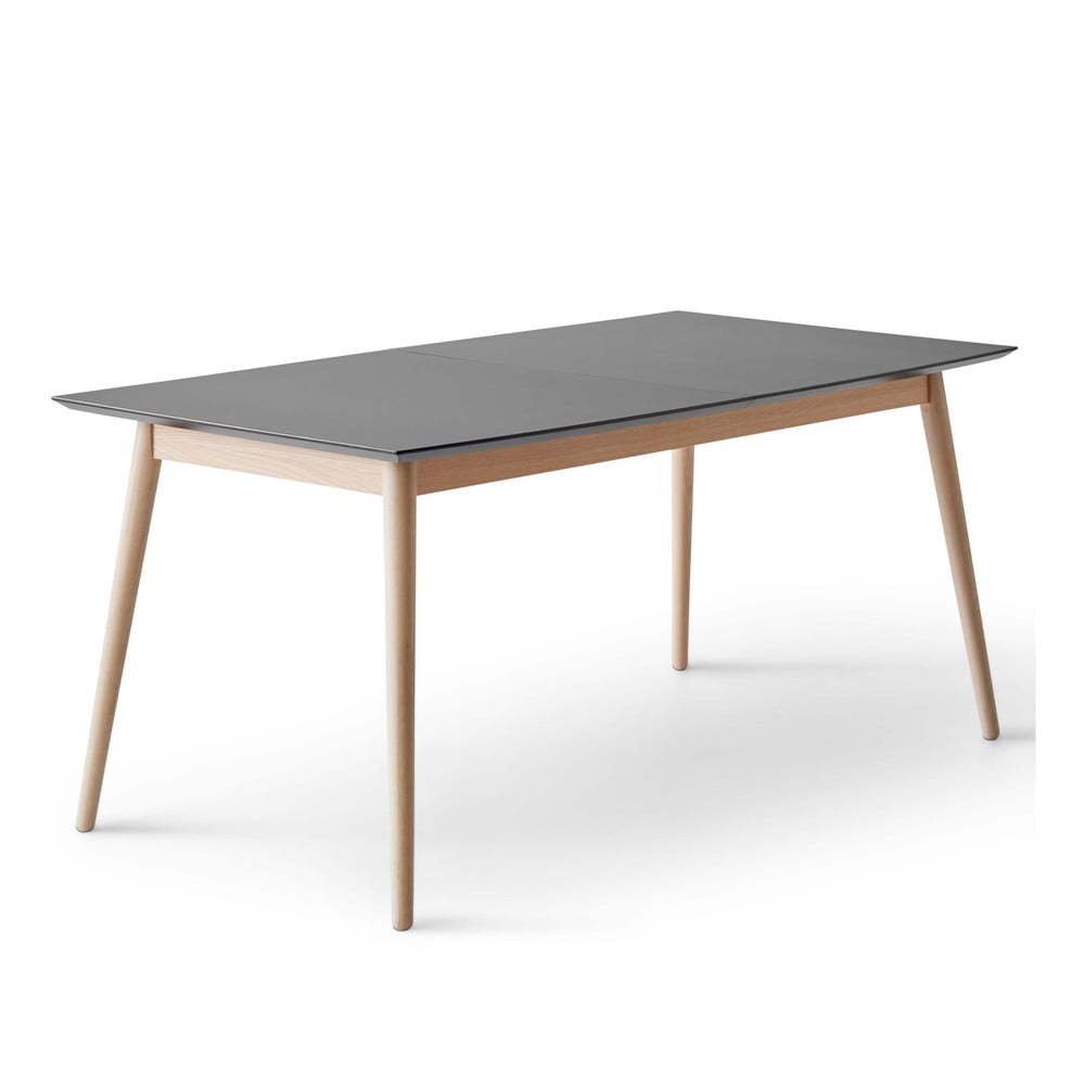 Antracitovosivý/v prírodnej farbe rozkladací jedálenský stôl 90x165 cm Meza – Hammel Furniture