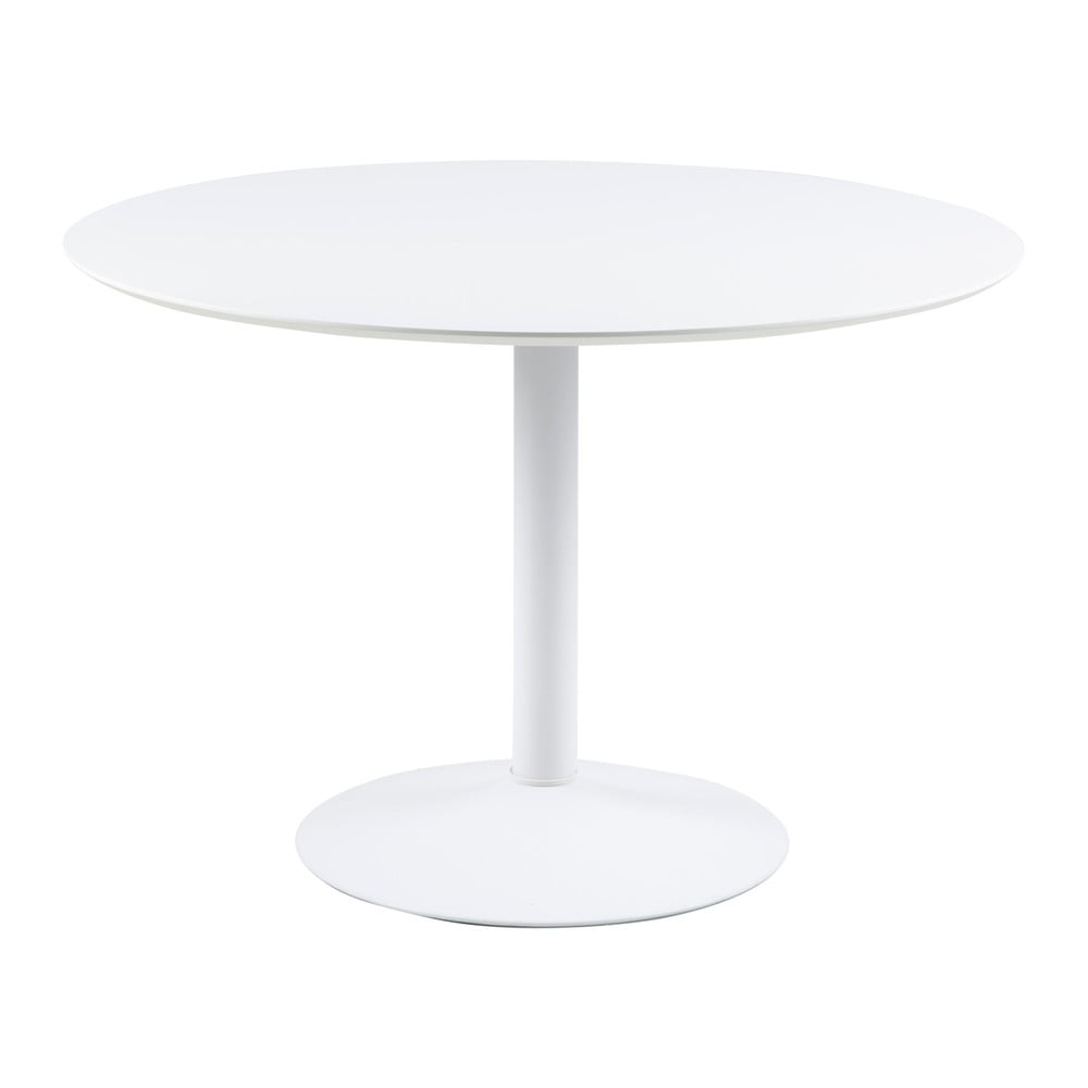 E-shop Biely okrúhly jedálenský stôl Actona Ibiza, ⌀ 110 cm