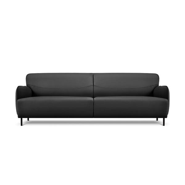 Tmavosivá kožená pohovka Windsor & Co Sofas Neso, 235 x 90 cm