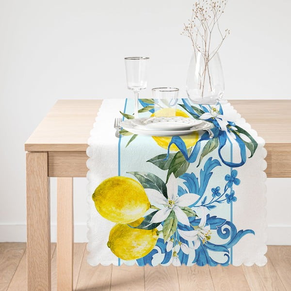 Behúň na stôl Minimalist Cushion Covers Yellow Lemon, 45 x 140 cm