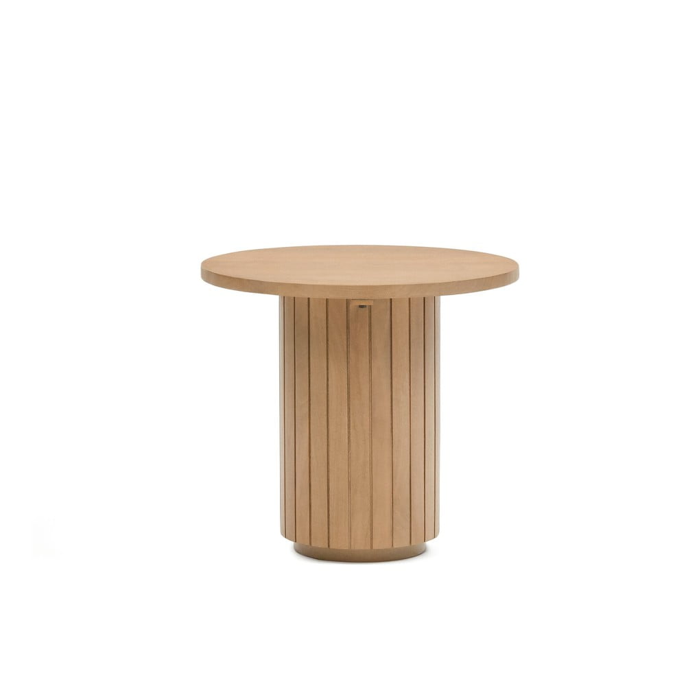 E-shop Okrúhly odkladací stolík z mangového dreva ø 60 cm Licia - Kave Home