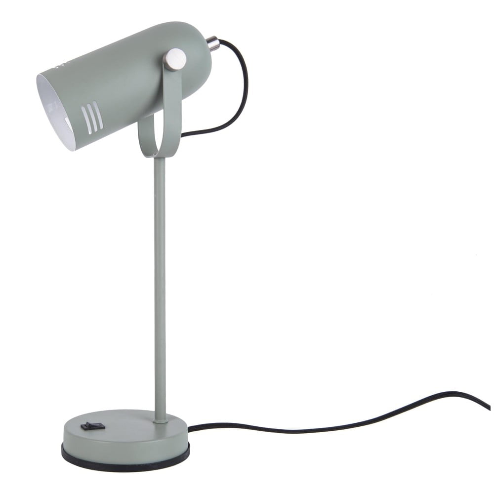 E-shop Sivozelená stolová lampa Leitmotiv Husk