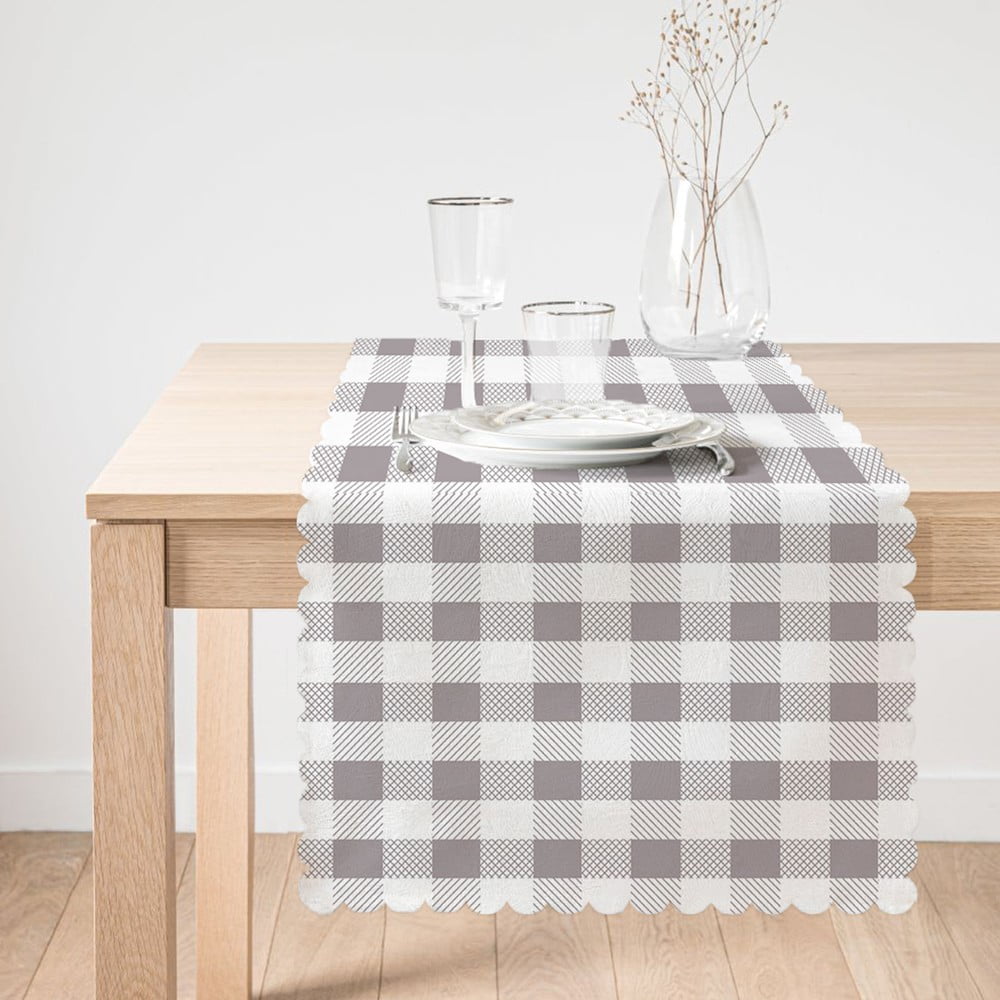 E-shop Behúň na stôl Minimalist Cushion Covers Gray Flannel, 45 x 140 cm