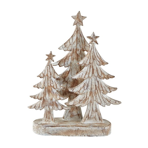 Dekorácia s vianočnými stromčekmi KJ Collection, výška 29 cm