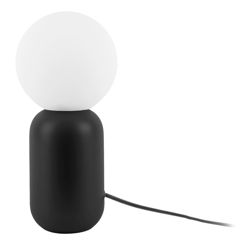 E-shop Čierna stolová lampa Leitmotiv Gala, výška 32 cm