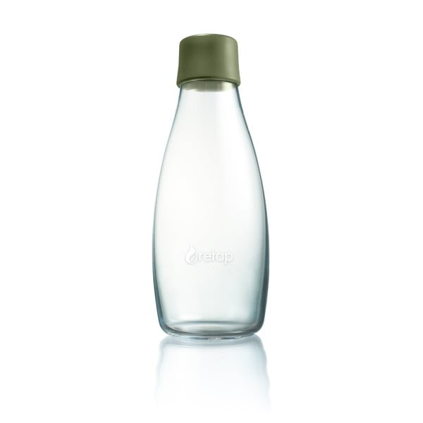 Tmavozelená sklenená fľaša ReTap s doživotnou zárukou, 500 ml