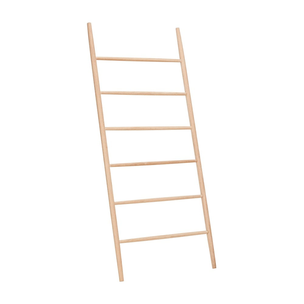 Rebrík s policami z dubového dreva Hübsch Oak Display Ladder Puro