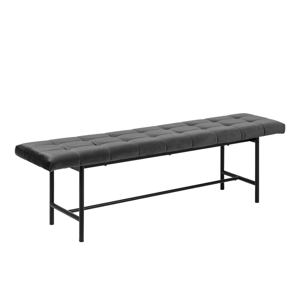 E-shop Sivá lavica Interstil Sigfrid, dĺžka 160 cm