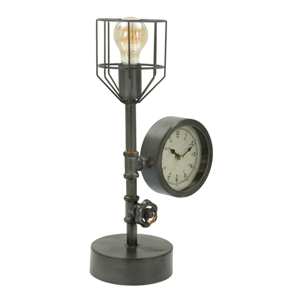 Obrázok Stolová lampa s hodinami Mauro Ferretti Industry Clock, 26 x 45 cm