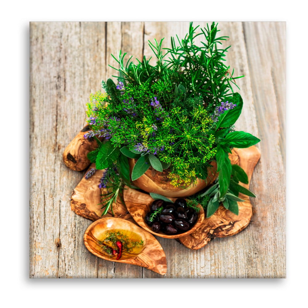 Obrázok Obraz Styler Glasspik Kitchen Fennel, 30 × 30 cm