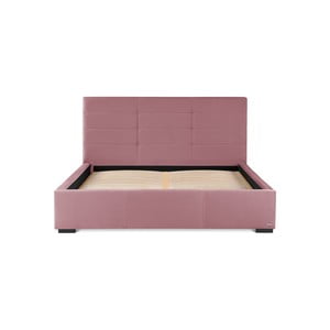 Ružová dvojlôžková posteľ s úložným priestorom Guy Laroche Home Poesy, 140 × 200 cm