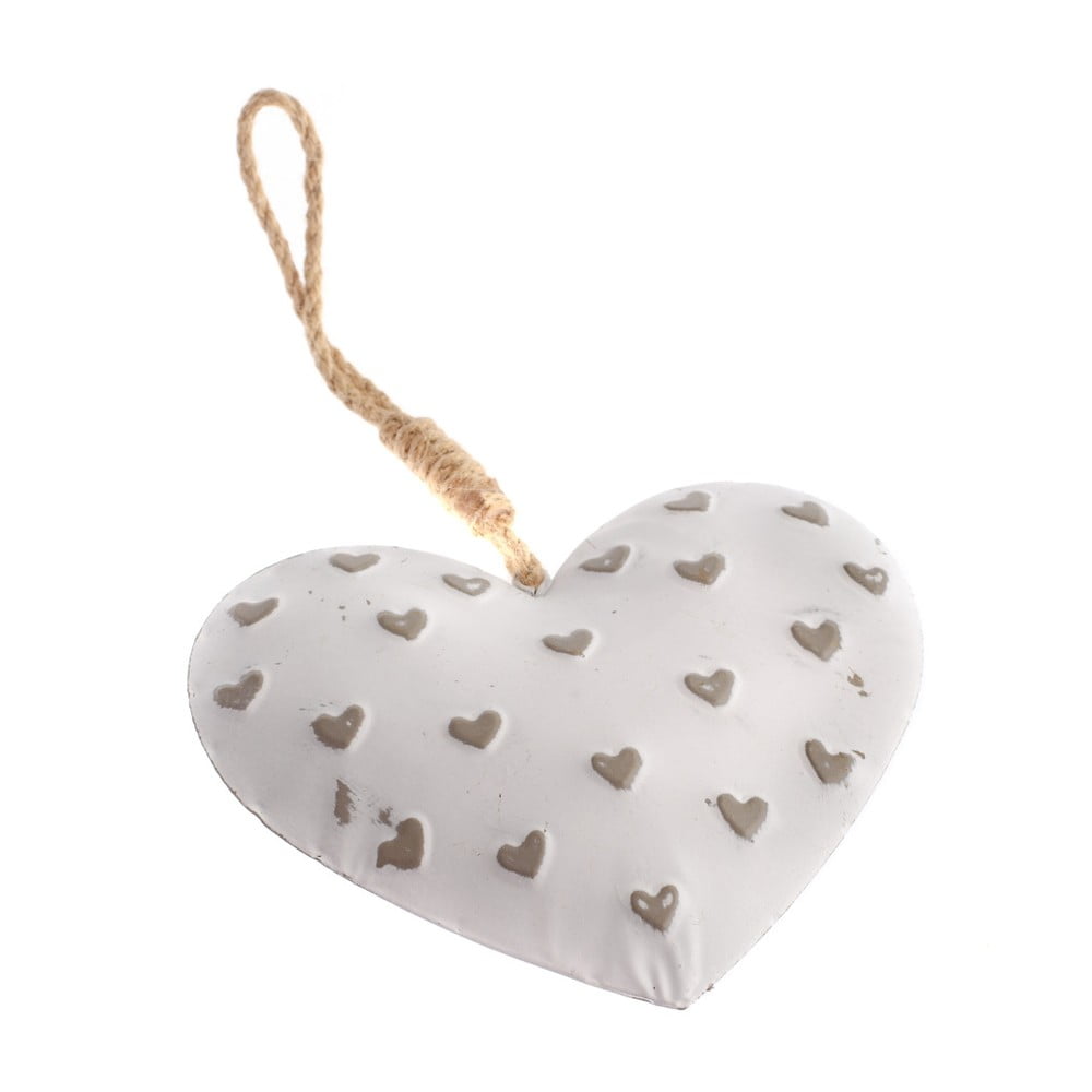 E-shop Dekoratívne kovové závesné srdce Dakls Easter Heart
