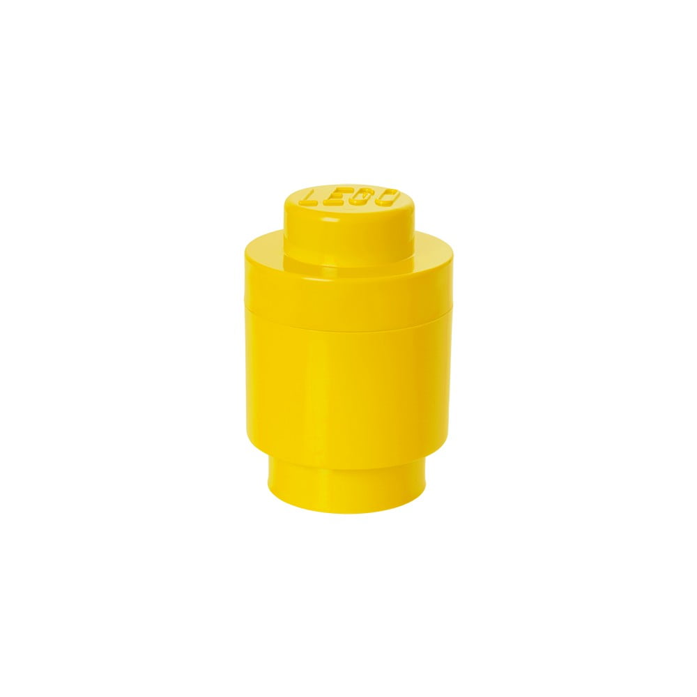 E-shop Žltý úložný okrúhly box LEGO®, ⌀ 12,5 cm