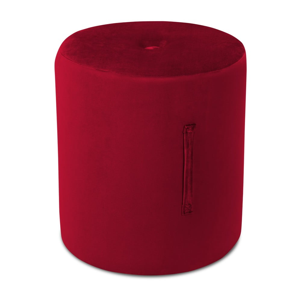 E-shop Červený puf Mazzini Sofas Fiore, ⌀ 40 cm