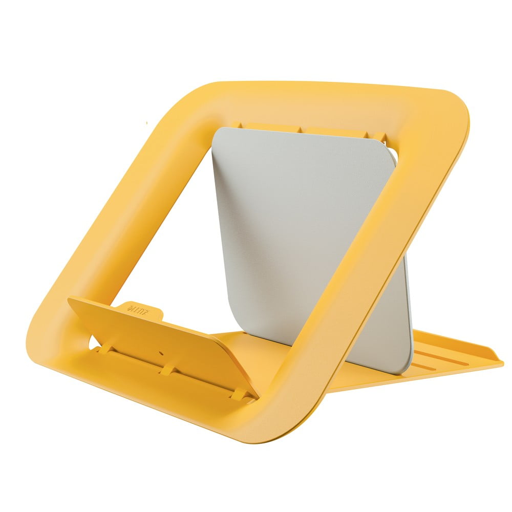 Žltý nastaviteľný stojan pod notebook Leitz Cosy Ergo