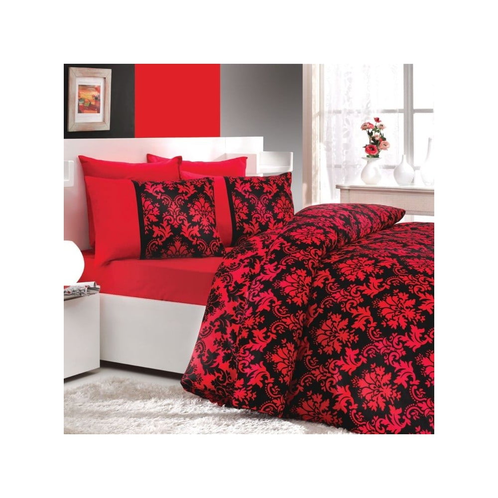 Obliečky na manželskú posteľ Avangarde Red, 200x220 cm