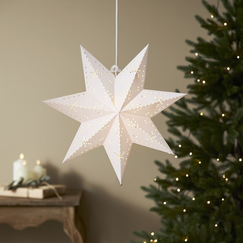 E-shop Biela vianočná svetelná dekorácia ø 45 cm Classic - Star Trading