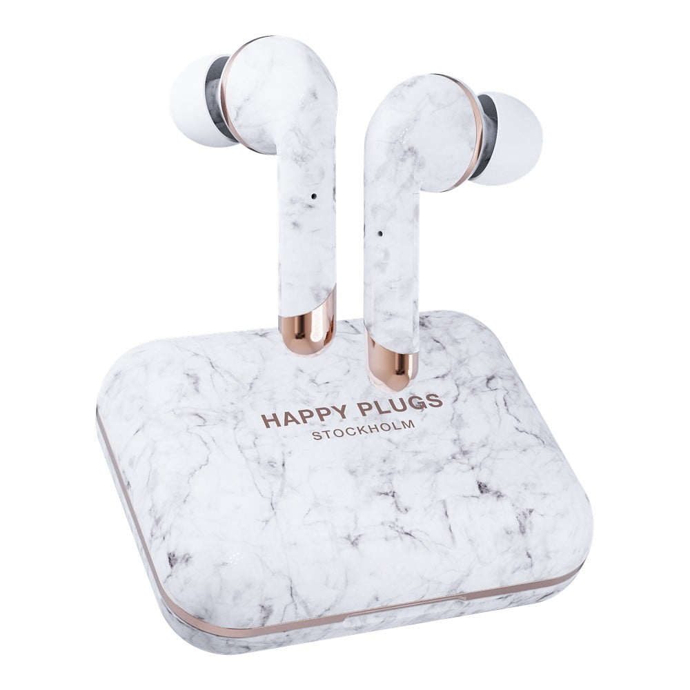 Obrázok Happy Plugs Air 1 Plus In-Ear White Marble (1664)