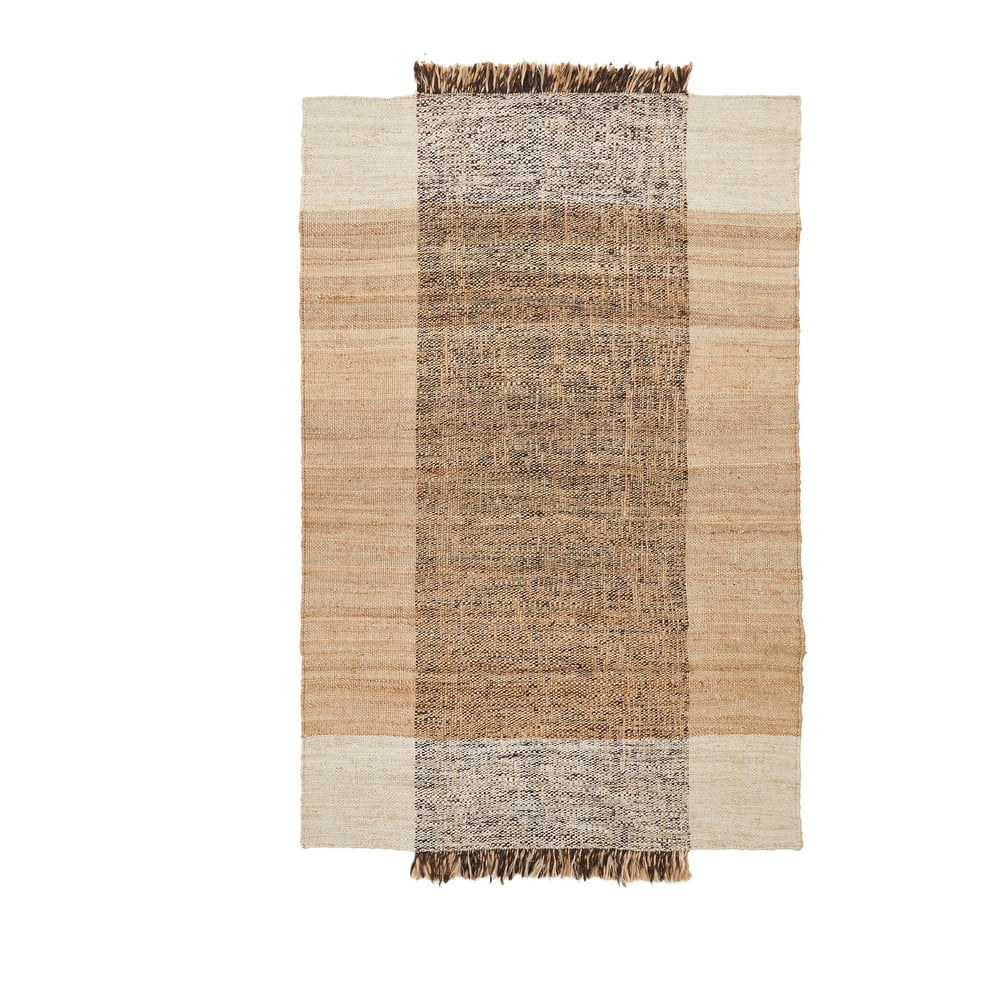 Béžový obojstranný/ručne tkaný jutový koberec 160x230 cm Sully – Kave Home