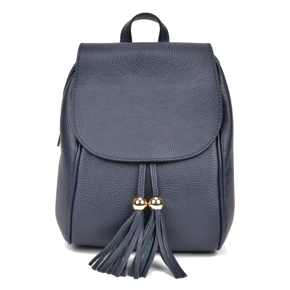 E-shop Modrý kožený batoh Sofia Cardoni Tina