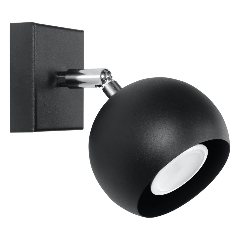 E-shop Čierne nástenné svietidlo Nice Lamps Ollo