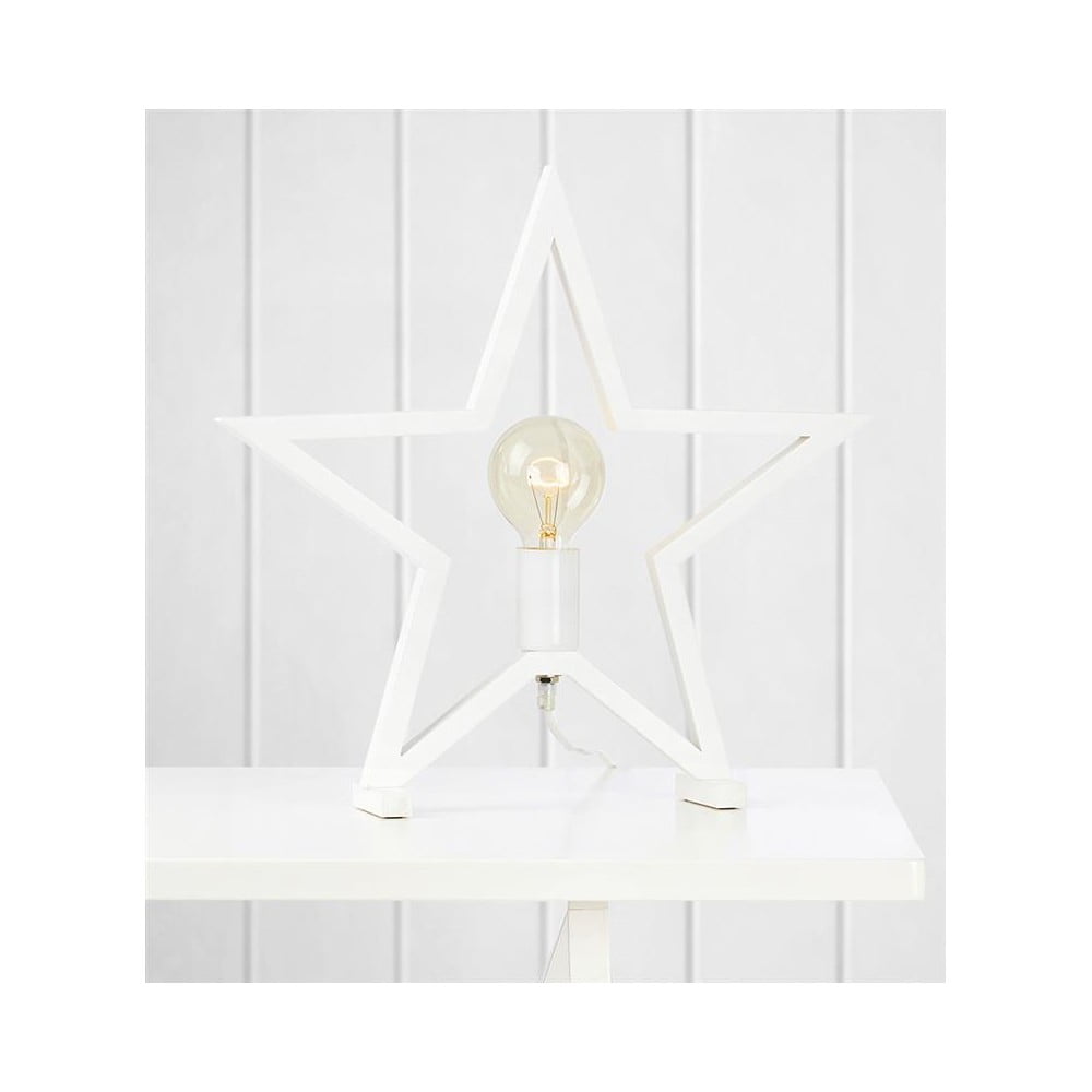 E-shop Biela svetelná dekorácia Markslöjd Marta, výška 42 cm