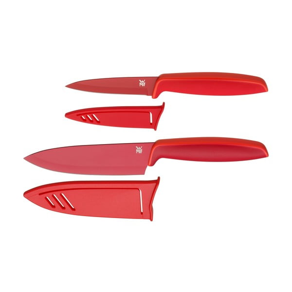 Sada 2 červených nožov s krytom WMF Touch