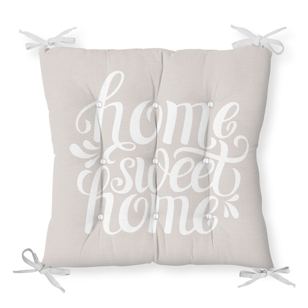 E-shop Sedák s prímesou bavlny Minimalist Cushion Covers Home Sweet Home, 36 x 36 cm