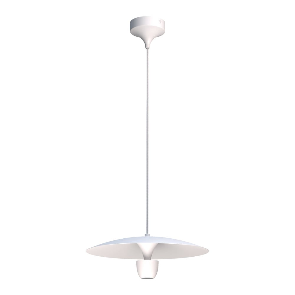 E-shop Biele závesné svietidlo SULION Poppins, výška 150 cm