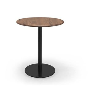Kavárenský stolek s doskou z orechového dreva Wewood - Portugues Joinery Bistrô, Ø 70 cm