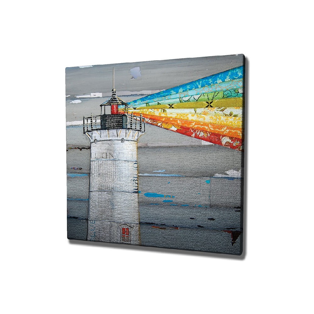 E-shop Nástenný obraz na plátne Lighthouse, 45 × 45 cm