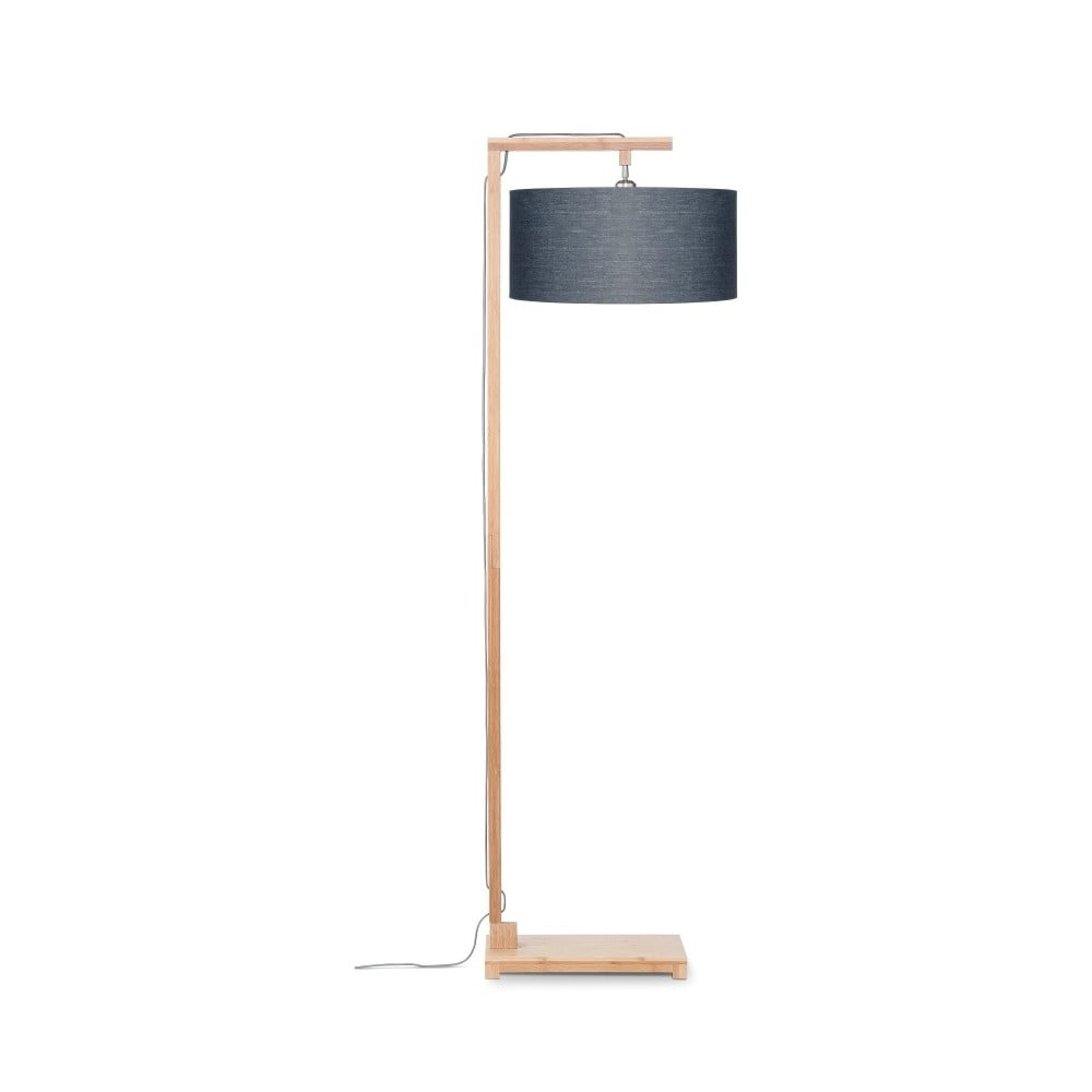 E-shop Stojacia lampa s tmavosivým tienidlom a konštrukciou z bambusu Good&Mojo Himalaya