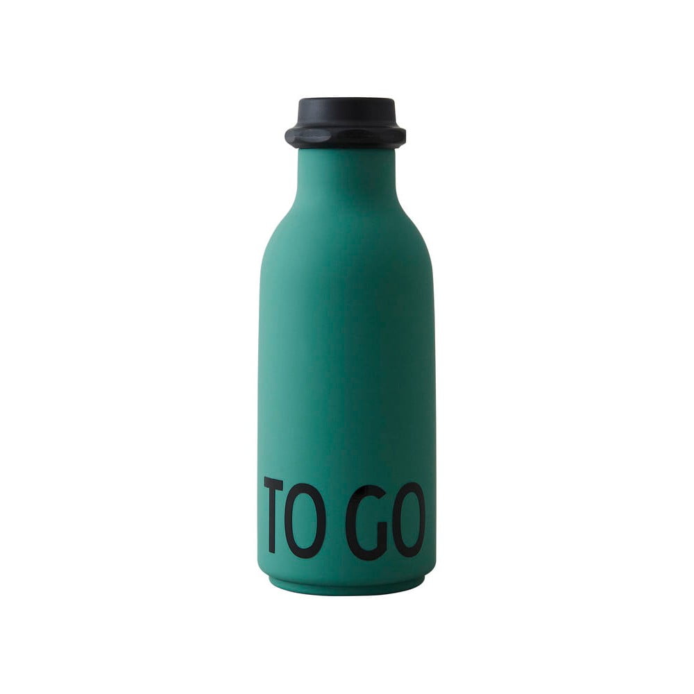 Zelená fľaša na vodu Design Letters To Go, 500 ml
