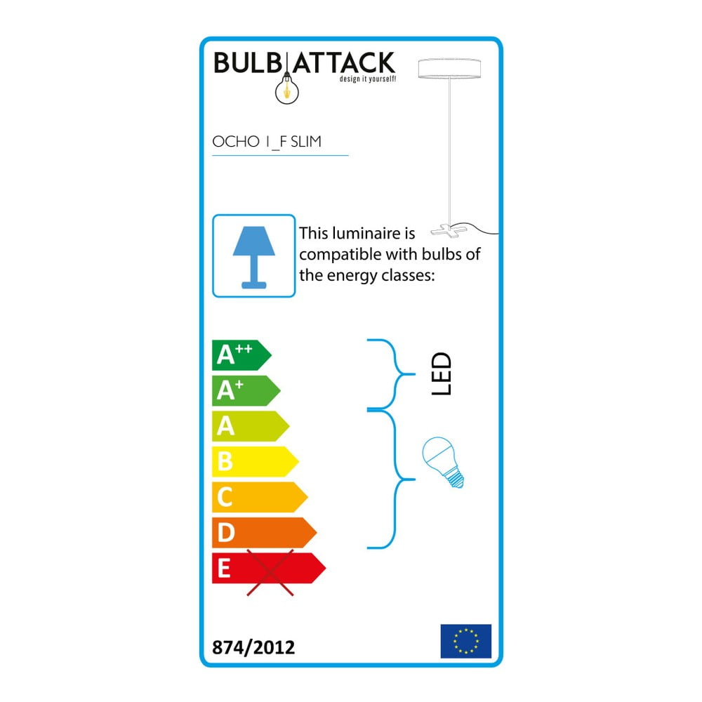 Obrázok Červená voľne stojacia lampa s tienidlom z prírodnej dyhy Bulb Attack Ocho