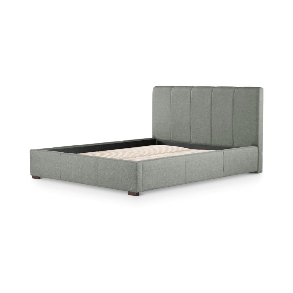 Sivá posteľ s úložným priestorom Ted Lapidus Maison ONYX, 160 × 200 cm