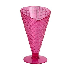 Ružový plastový zmrzlinový pohár Navigate Sundae Cone